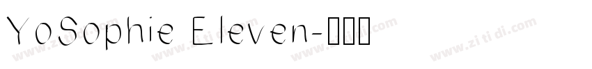 YoSophie Eleven字体转换